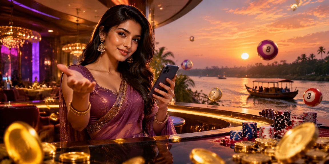 A Bangladeshi model playing the lottery in Bogura